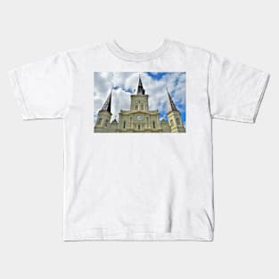 The Cathedral-Basilica in New Orleans Kids T-Shirt